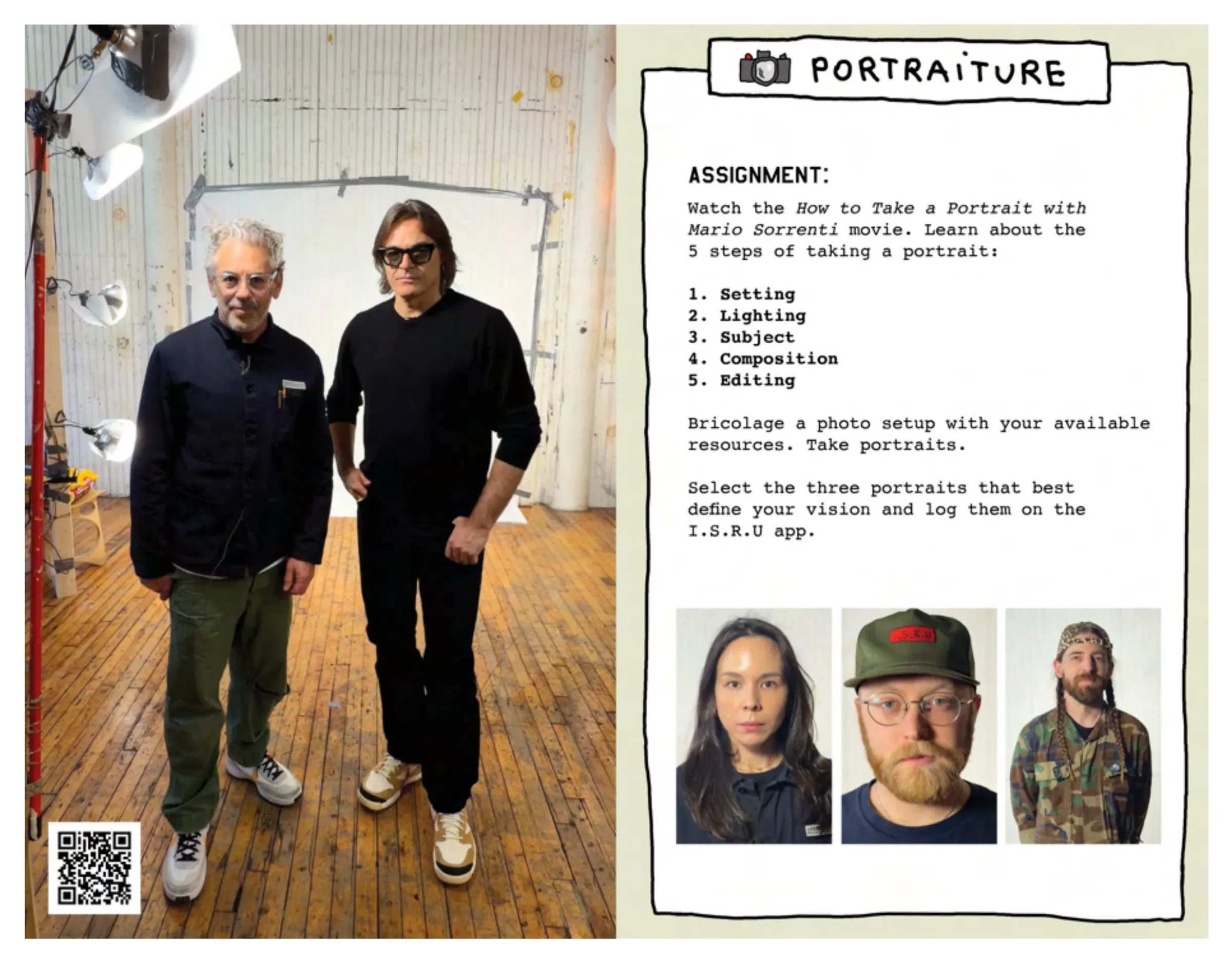 Portraiture — activity card