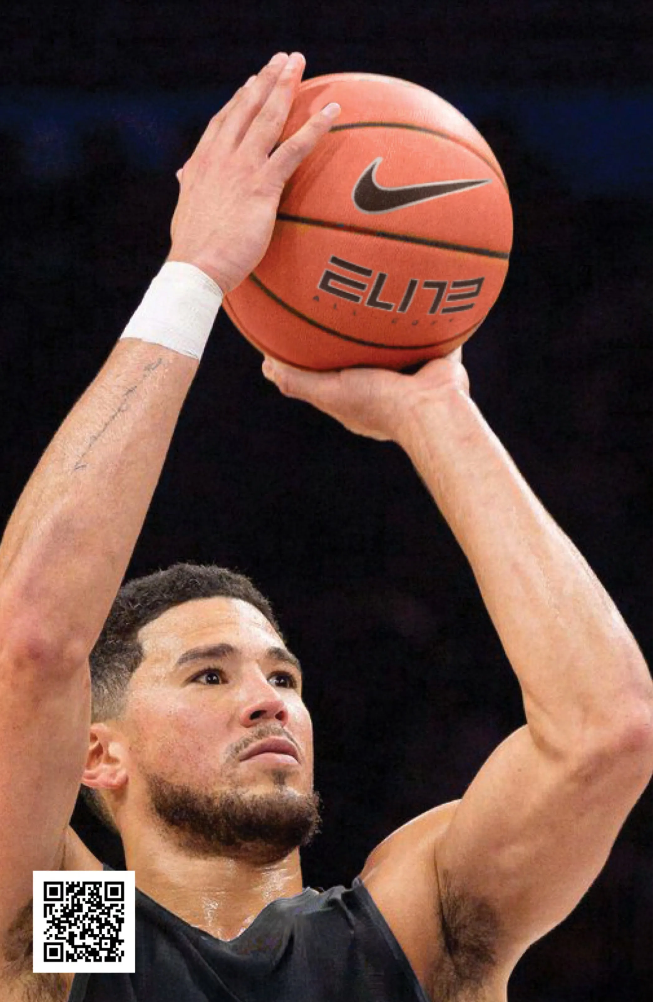 Devin Booker at the free-throw line