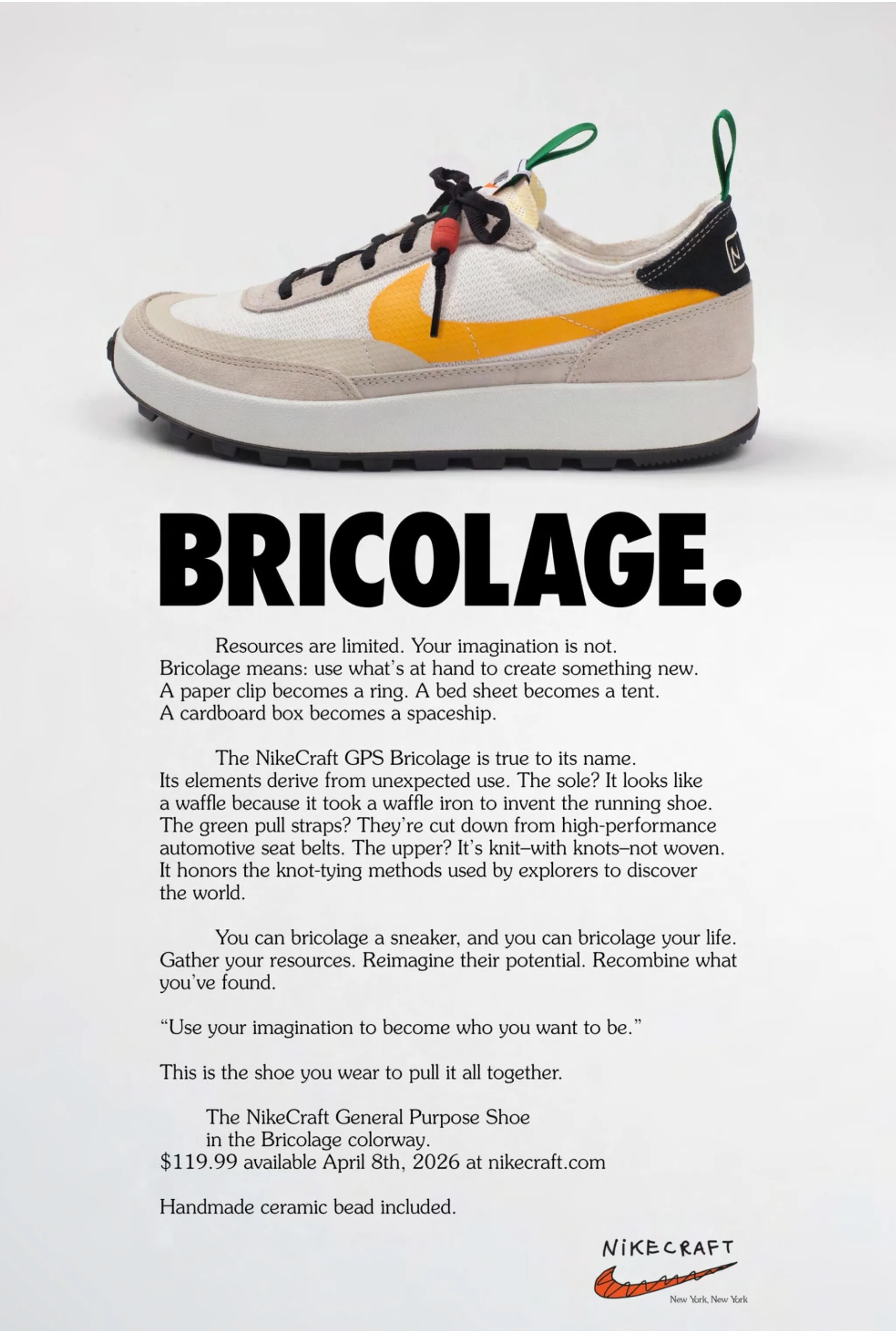BRICOLAGE — NikeCraft General Purpose Shoe in the Bricolage colorway ad