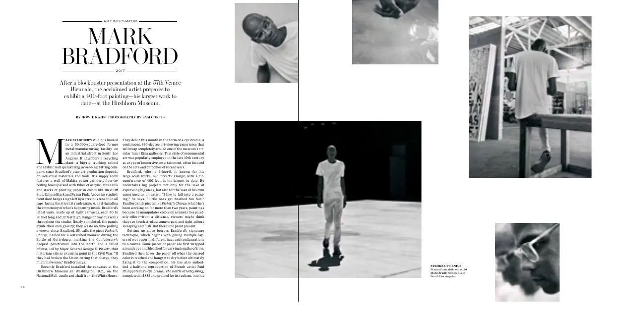 Mark Bradford feature by Howie Kahn