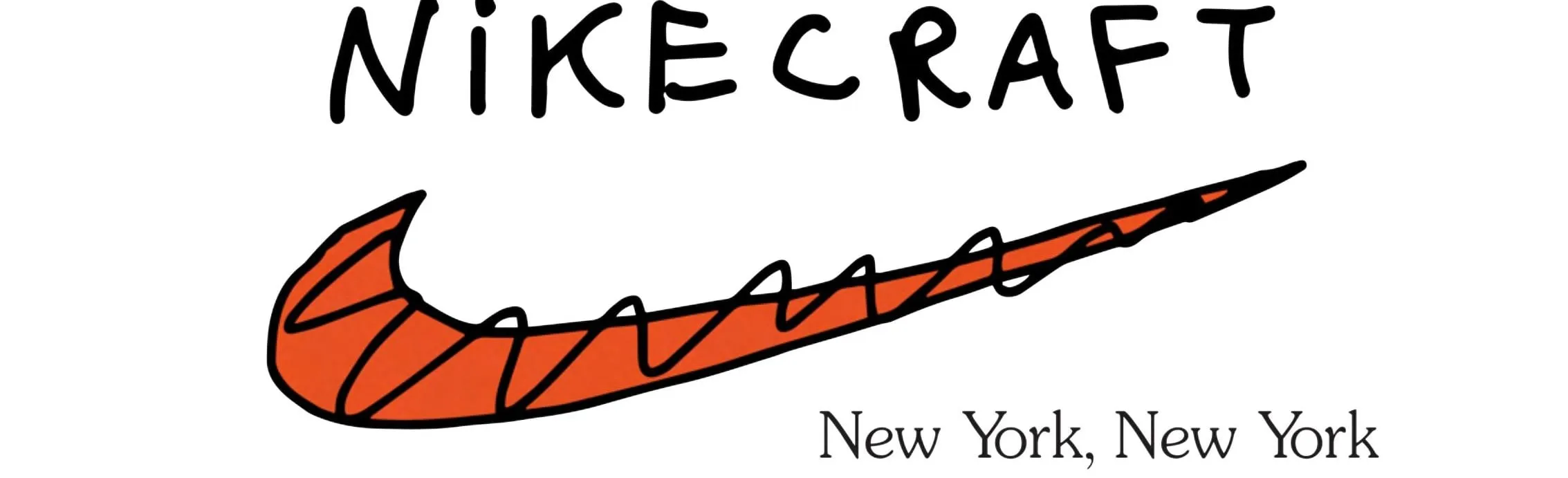 NikeCraft, New York, New York — handwritten logo and swoosh by Tom Sachs