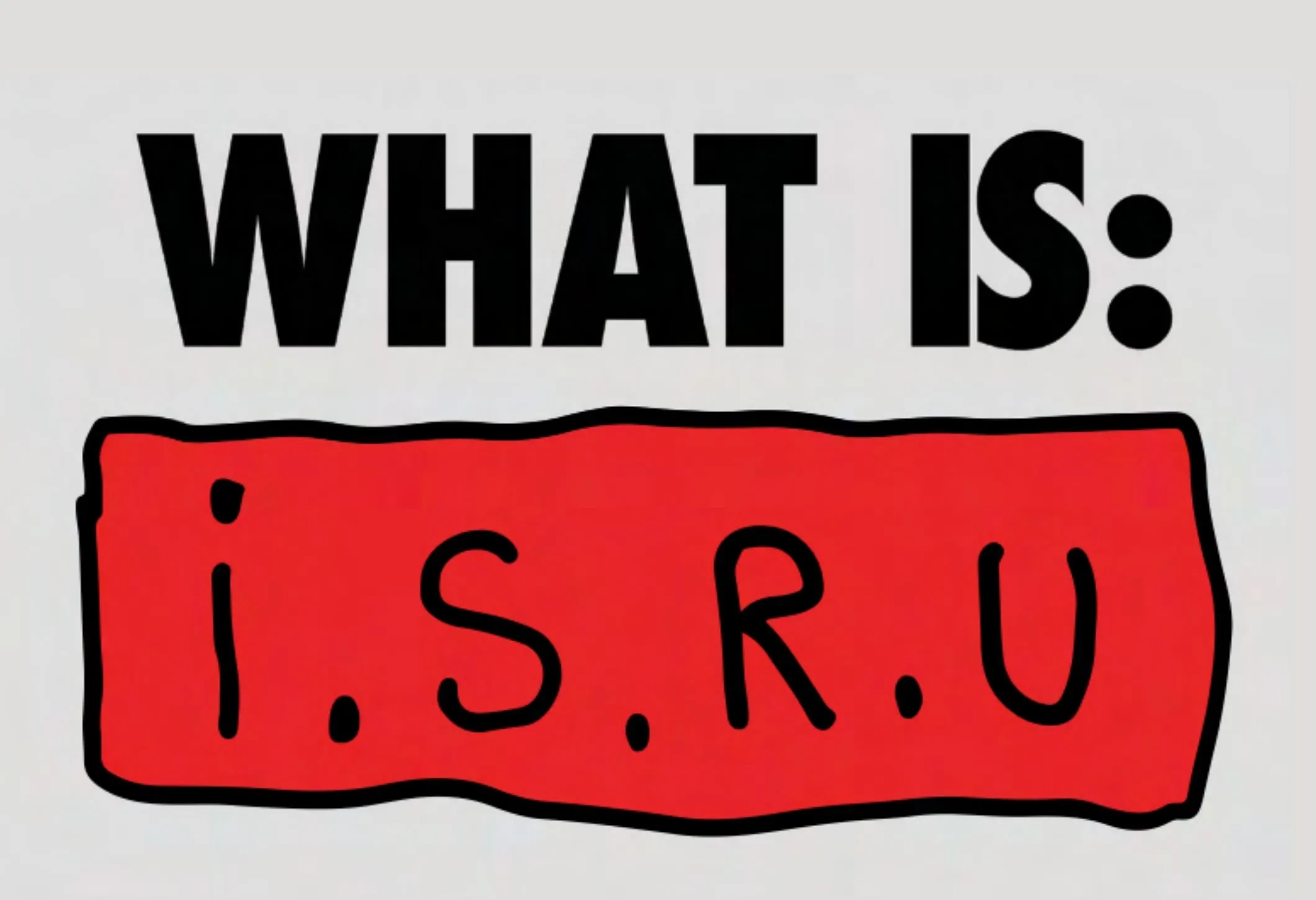 WHAT IS: I.S.R.U — In Situation Resource Utilization